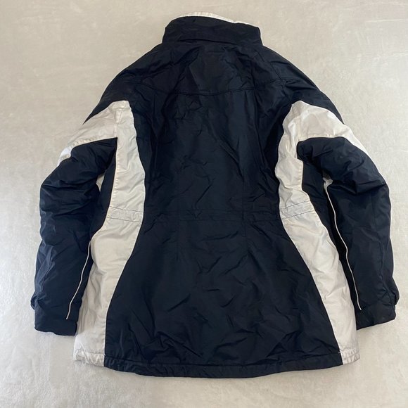 Columbia Ski Jacket Womens XL Black White Full Zip Gold Lined (READ) - Picture 13 of 16